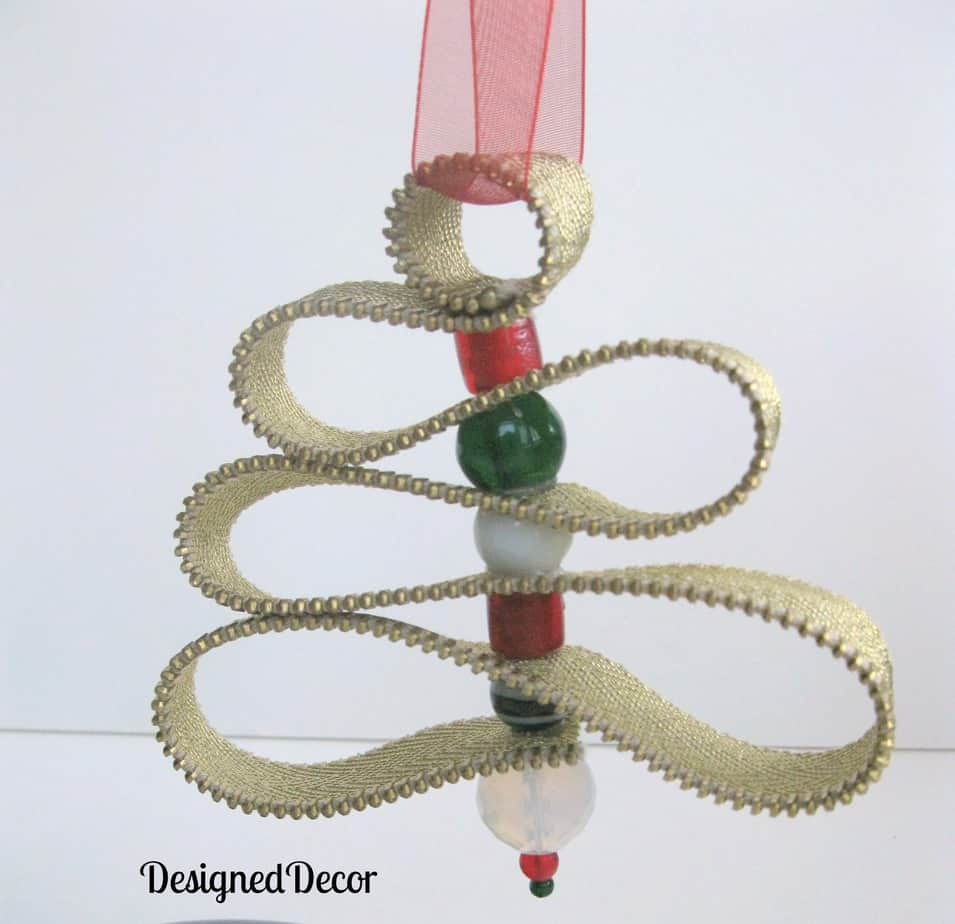Zippered Christmas Tree Ornament! ~- Designed Decor