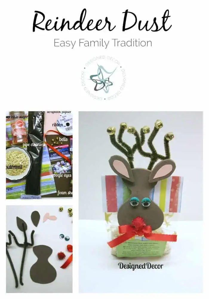 Reindeer Dust- Christmas-Family-Tradition- Easy-Craft- Designed Decor