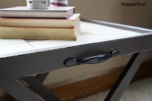 Repurposed 3 in 1 folding serving tray table