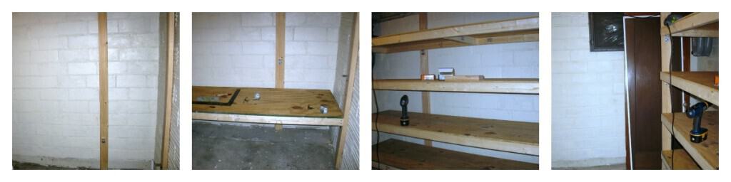 storage room building shelves