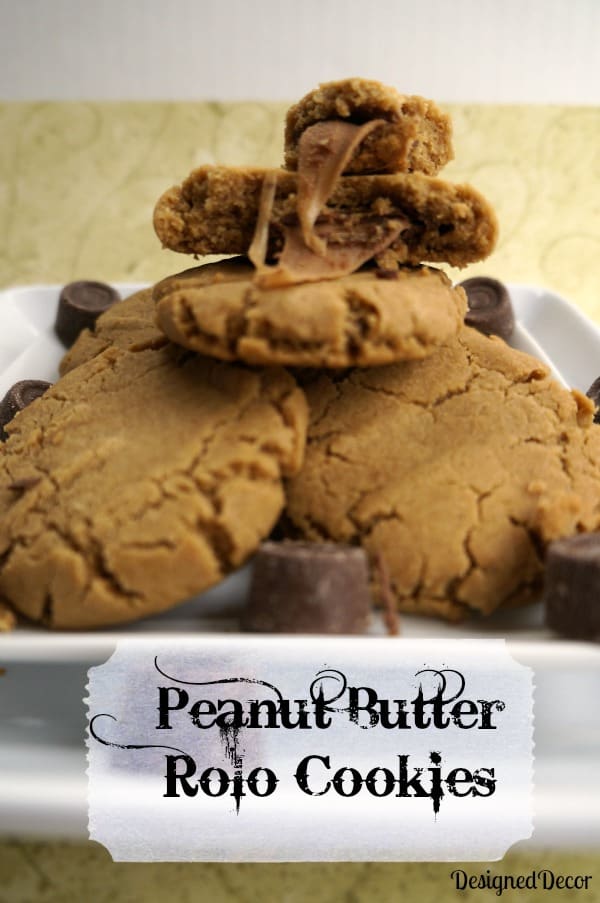 Peanut Butter Rolo Cookies -Holiday Cookie Round-up