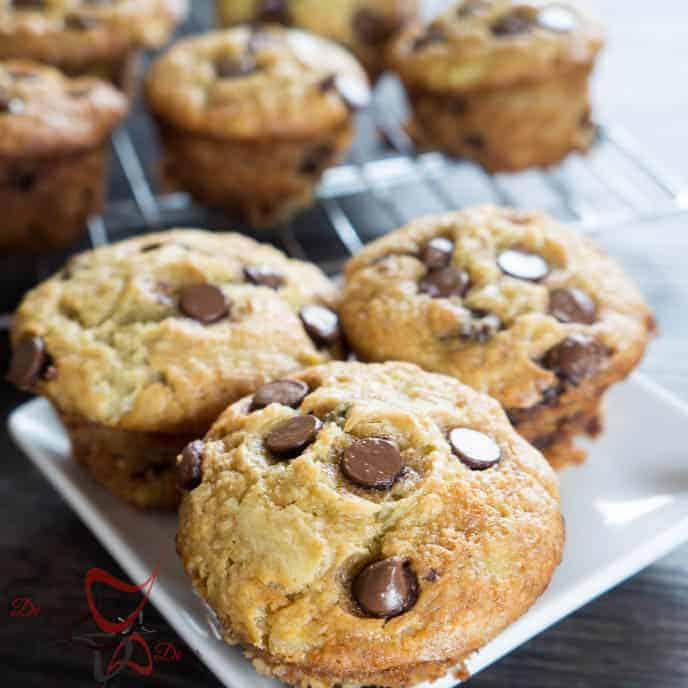 Chocholate Chip Banana Muffins- Super Mosit Muffins