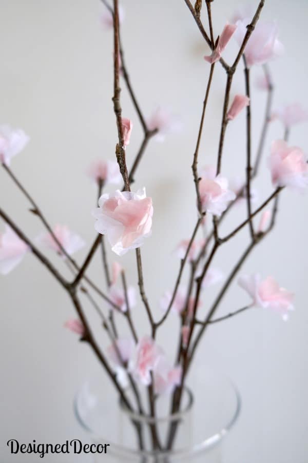 paper flowers using tissue paper