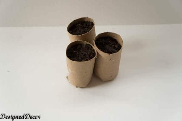 How to make Seed Starter Pots Reusing Toilet Paper Tubes 