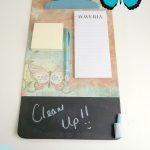 repurposing a clipboard to a message board.