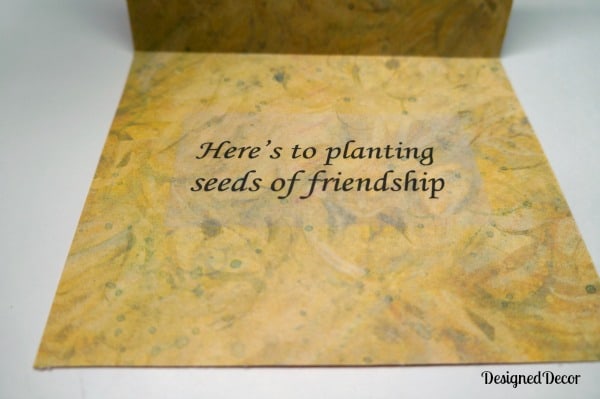 Planting seeds of friendship quote