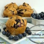 Healthly Blueberry Muffins-Pinnable