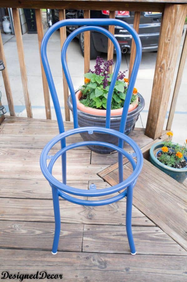 How to Properly Paint Rusted Metal Furniture! - Designed Decor