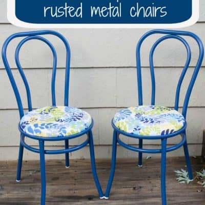 How to Repurpose a Rusted Metal Chair!