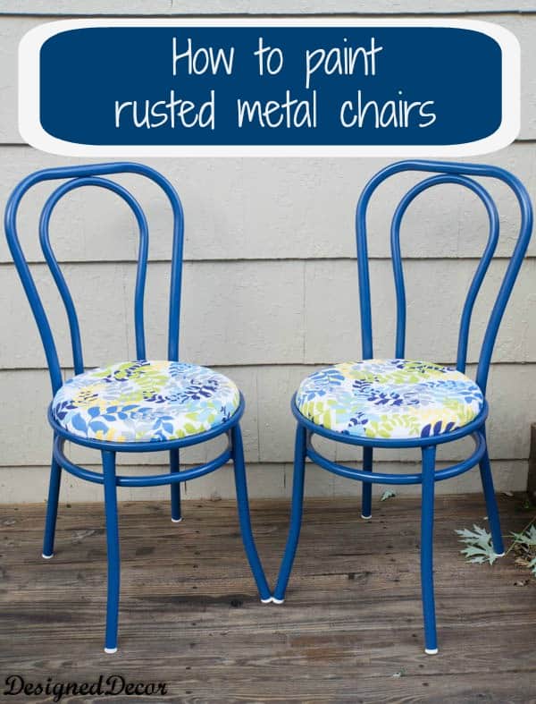 How to Properly Paint Rusted Metal Furniture Designed Decor