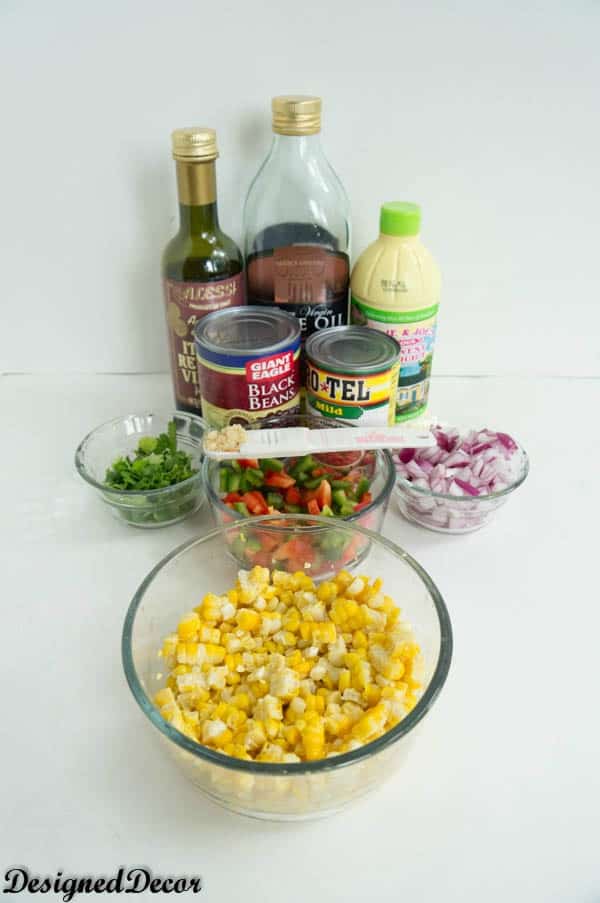 Black Bean Corn Salsa Ingredients