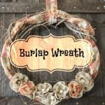 Burlap Wreath Pinnable