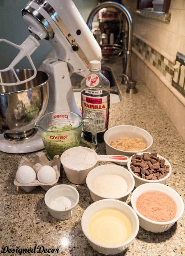 Ingredients for Chocolate Zucchini Bread