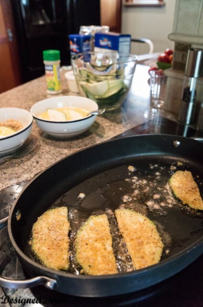 frying the  Zucchini