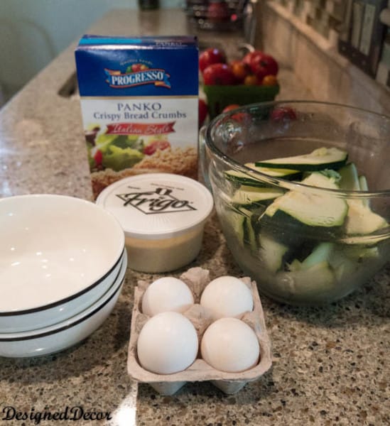 Fried Zucchini ingredients