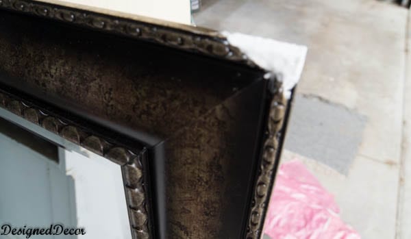 repairing a mirror with smooth finish 