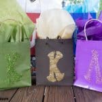 Personalized Glitter Gift Bags