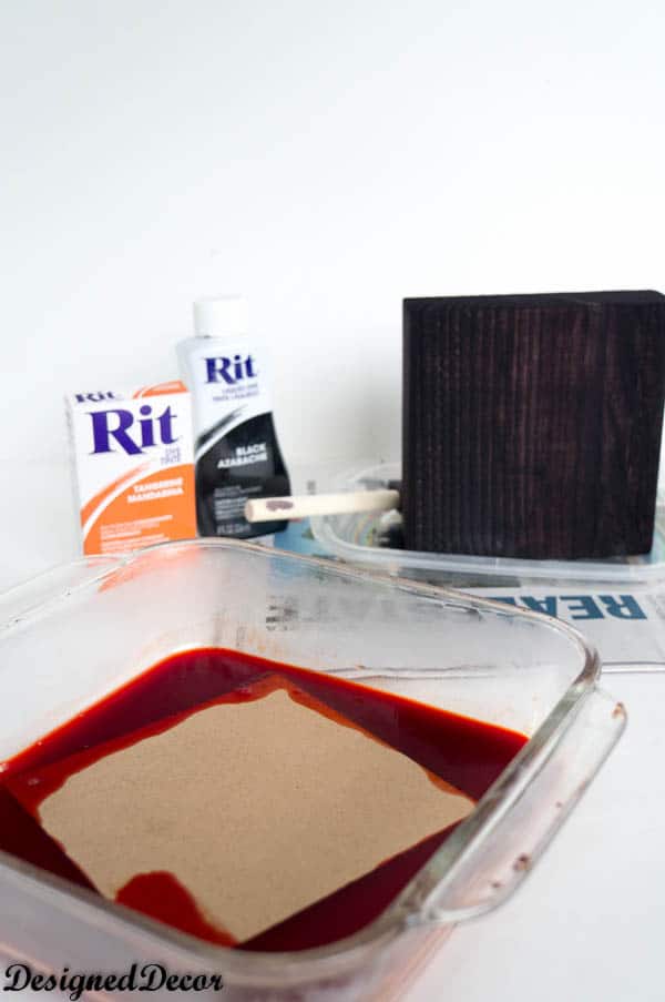 Painting Decorative Blocks with Rit Dye - Designed Decor