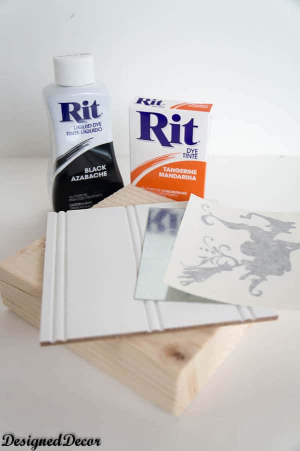 Painting Decorative Blocks with Rit Dye - Designed Decor