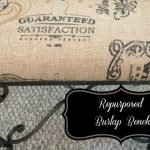 burlap metal bench-pinnable