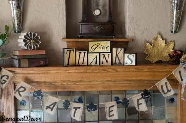 thanksgiving mantel 2013-2