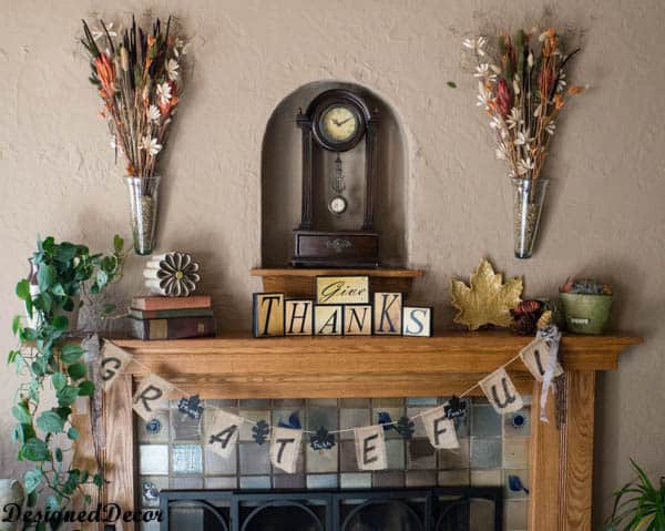 thanksgiving mantel 2013