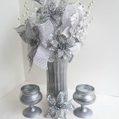 Make your own Mercury Glass Candle Holders and a Vase!