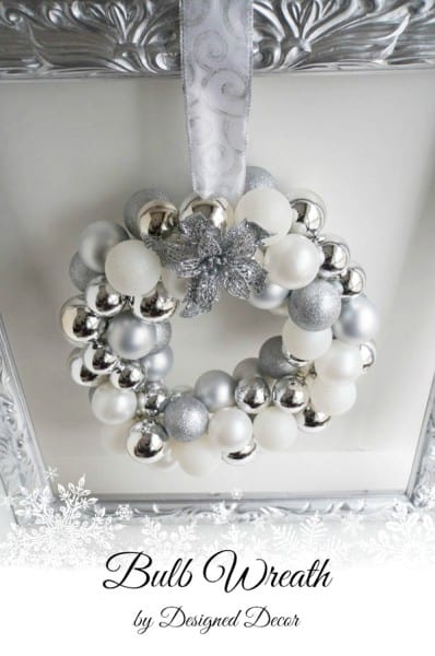 Silver Bulb Wreath-pinnable