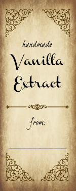 Vanilla Extract label