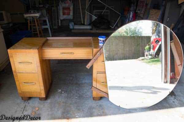 Vanity Table and Bench-before painting