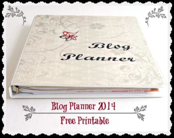 2014 Blog Planner printable
