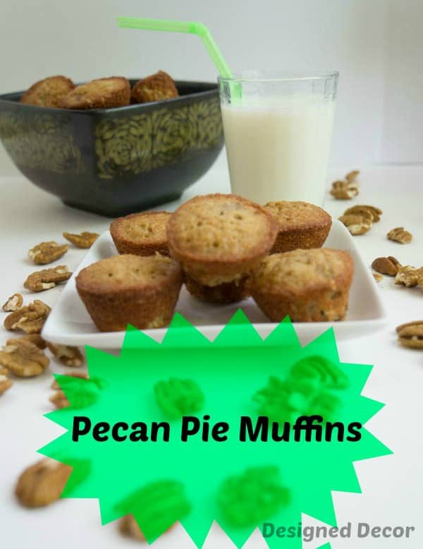 Pecan Pie Muffins ~ www.designeddecor.com