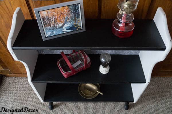 Americana Chalky Finish Shelf Makeover