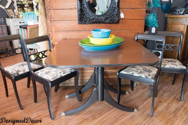 Beautiful Duncan Phyfe Table Makeover with Paint Step by Step