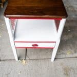 painted bedside table-