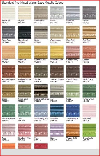 modern masters metallic colors options