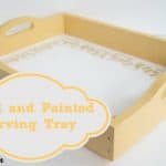 painting a serving tray-