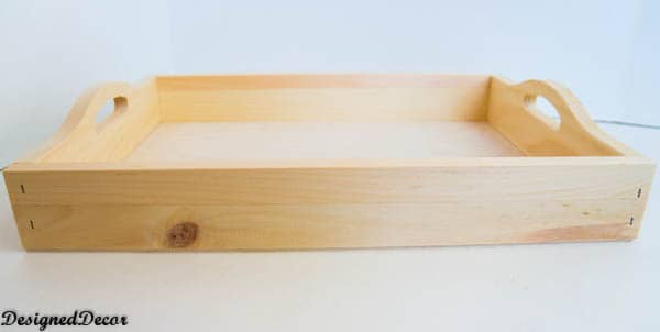 plain pine serving tray