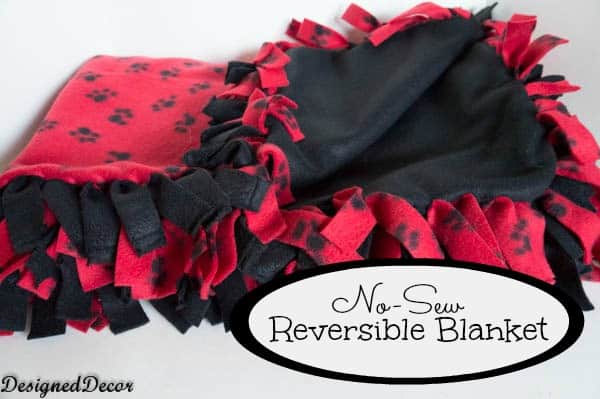 No Sew reversible Blanket-