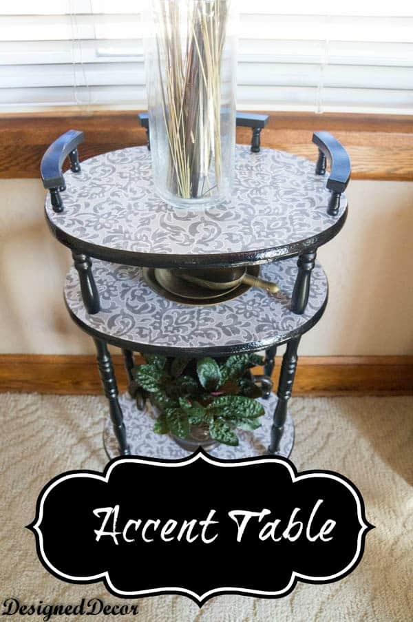 Spray Painting an Accent Table