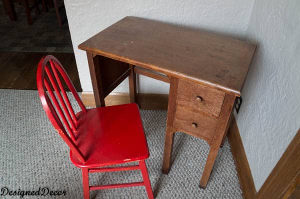 ABC 123 Kids Desk and Chair ~ Before