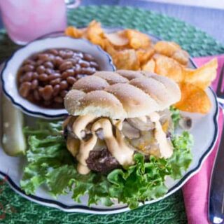 Cream Cheese Stuffed Burgers