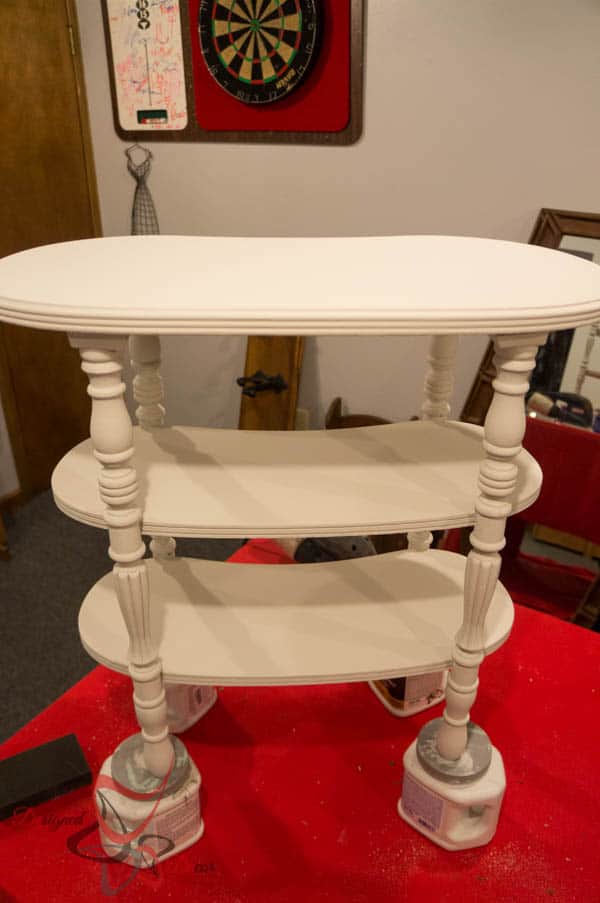 Kidney Accent Table- 2 coats of Old Town Paints