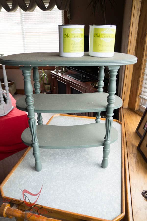 Kidney Accent Table - before photo - Old Town Paints