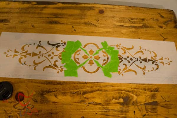 Repurposed Drawer Fronts - Royal Design Stencils- using only a section of the stencil