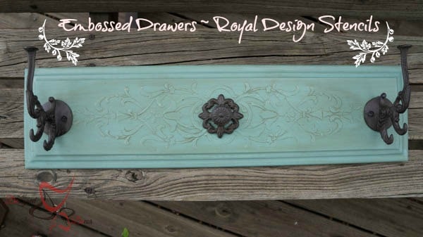Repurposed Drawer Fronts - Royal Design Stencils-pinnable