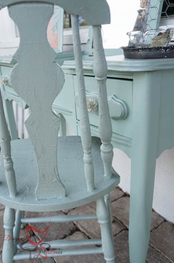 Stenciled Vanity - Tissue Paper Chair-