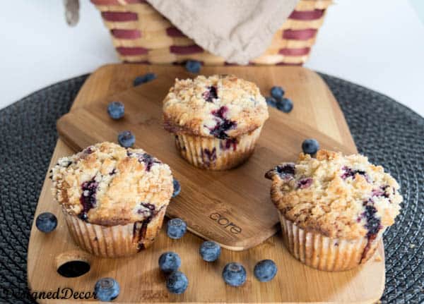Blueberry Muffins- Crumb Topping