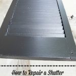 How to repair a shutter with a paint stick