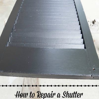 Repair an Old Shutter with a Paint Stick!